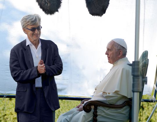 Pope Francis and Wim Wenders 